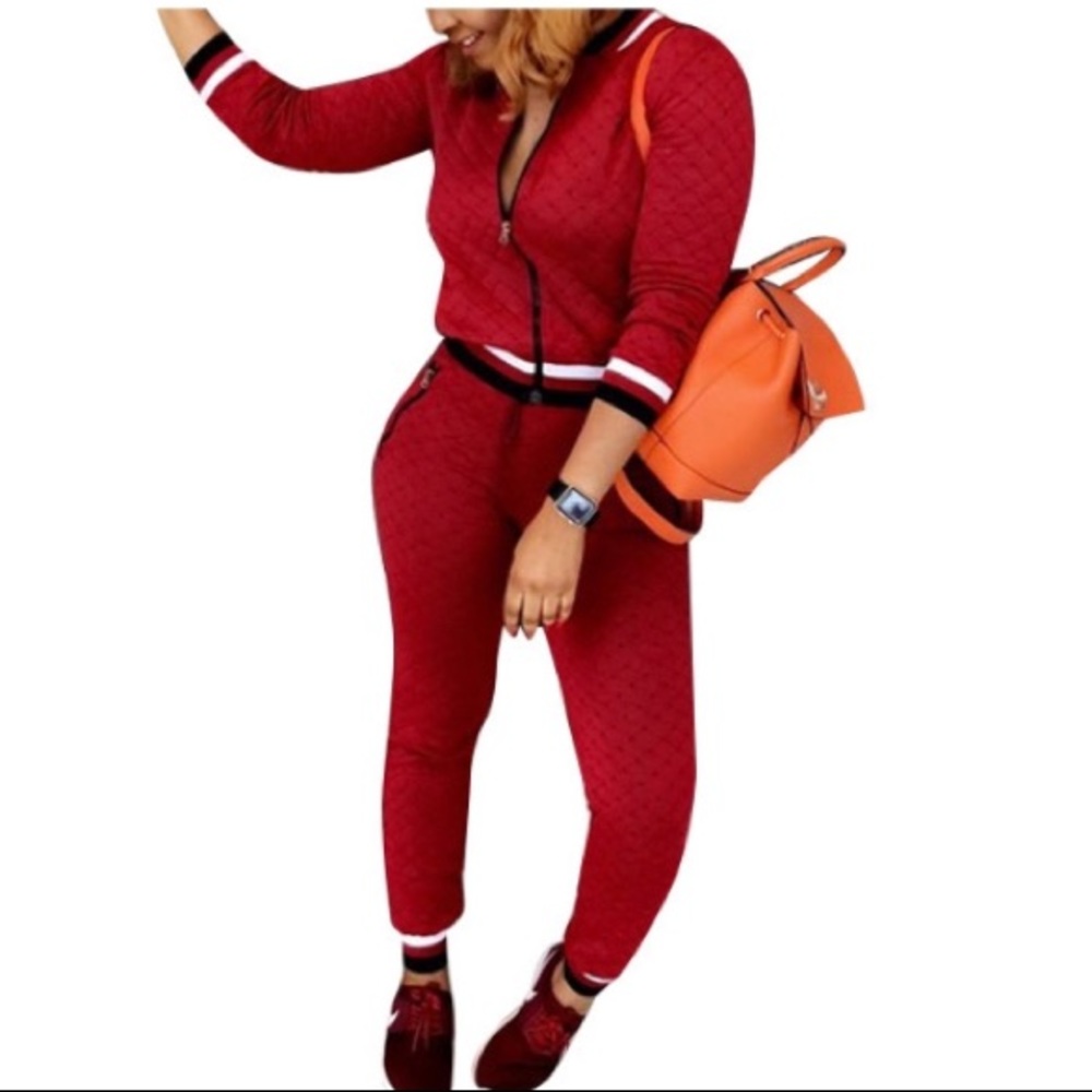 Red Jogging Suit